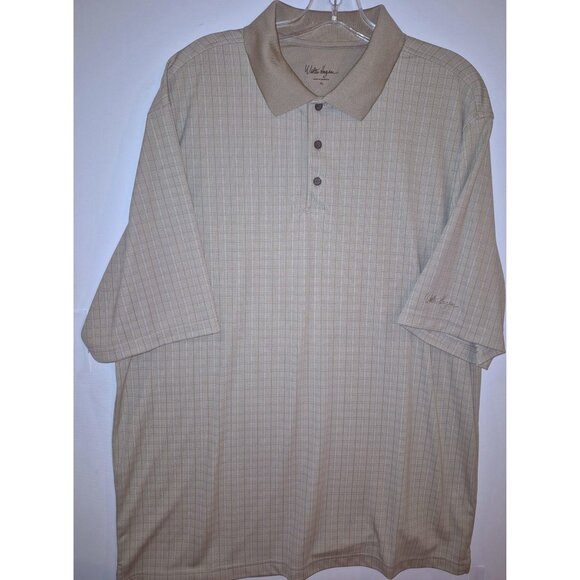 Walter Hagen Mens XL Beige Short Sleeve Polo Shirt Golf - Picture 2 of 8